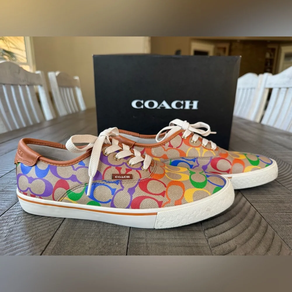 Coach Citysole Skate Lace-Up Sneakers Multicolor Women’s  Size 9 B